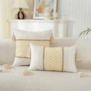 Axyaa Geometric Boho Cotton Cushion Cover for Home Decor
