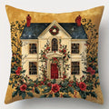 Axyaa Christmas Santa Snowman Pillowcase - Festive Sofa Cushion Cover