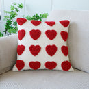 Axyaa Velvet Jacquard Embroidery Pillow Covers for Sofa Throw Headboard Decor