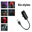 Axyaa Halloween LED Projector Light Ghost Skull Night Light