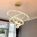 Axyaa Crystal LED Pendant Chandelier Dimmable Light for Home Decor