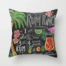 Axyaa Coffee Burger Wine Pie Juice Cushion Cover 45x45cm