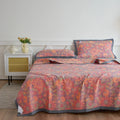 Axyaa Cotton Gauze Floral Single Quilt Blanket for Summer Comfort