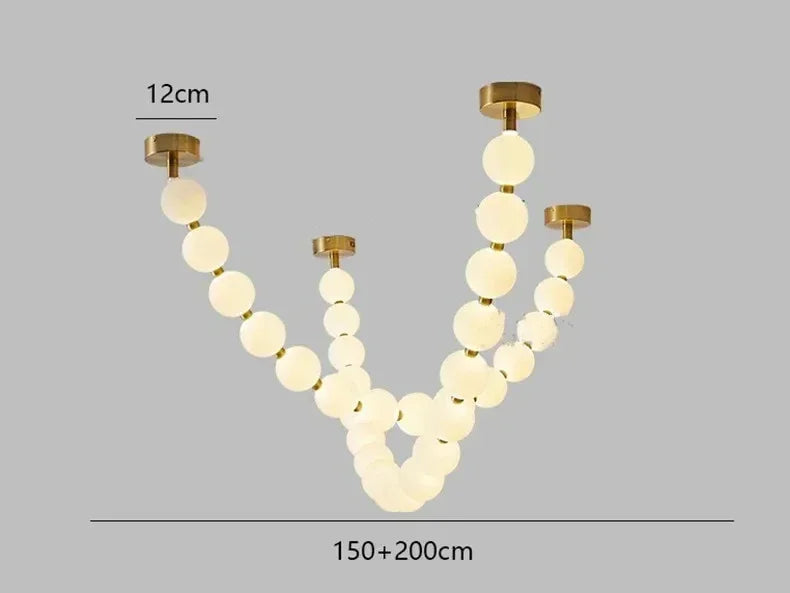 Axyaa Nordic LED Pendant Chandeliers for Modern Art Decor