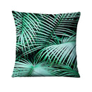 Axyaa Tropical Palm Leaf Print Cushion Cover for Living Room, Bedroom, and Car