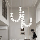 Axyaa LED Pendant Chandeliers Staircase Lighting for Modern Living Room Decor