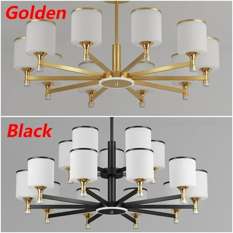 Axyaa Classical Trichromatic Chandelier for Home Lighting