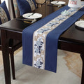 Axyaa Chinese Style Retro Table Runner with Tassel - Home Decor Embroidery Textile