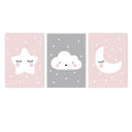 Nordic Style Nursery Wall Art Print for Kids Room Decor by Axyaa