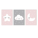 Nordic Style Nursery Wall Art Print for Kids Room Decor by Axyaa