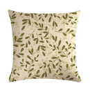 Axyaa Floral Bird Linen Pillowcase 45*45cm for Home Decor and Comfort