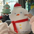 Axyaa Christmas Tree Doll Snowman Cats Cushion Holiday Decor Plush Toy Girls