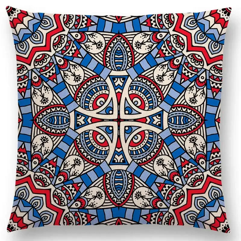 Axyaa Boho Paisley Floral Navajo Geometric Fantasy Pillowcase Suite.