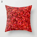 Axyaa Geometric Pillow Case: Modern Red Design for Home Decor