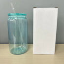 Axyaa Colorful Plastic Cup Lid Set for Can Shaped Iced Coffee & Juice Mugs