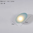 Nordic Glass LED Wall Lamp Gold Metal Home Decor Axyaa Gray Amber White Blue