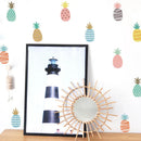 Boho Pineapple Wall Decals by Axyaa - Self-Adhesive Kids Home Decor