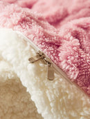 Axyaa Plush Cashmere Duvet Cover, Double-sided Fleece Comforter, Winter Warmth Blanket