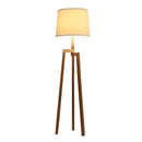 Axyaa Wooden Art Decor Floor Lamp for Living Room Bedroom Kitchen Stand Bedside