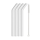 Axyaa Wide Glass Straw Set with Brush - 12mm High Borosilicate Bubble Tea Straw