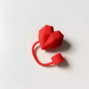 Axyaa Silicone Straw Caps for Stanley Cup 40oz - Kawaii Hearts Design