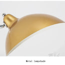 Axyaa Nordic Gold Marble Base Floor Lamp with Adjustable Length LED E27 Fixtures