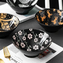Axya Ceramic Ramen Bowl Set for Home and Kitchen Dining