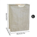 Axyaa Waterproof Laundry Basket Cotton Linen Organizer Foldable Hamper