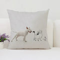 Bull Terrier Art Anime Pillow Cover 40x40 Axyaa Home Decor Throw Pillow