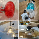 Axyaa Hanging Glass E27 Pendant Lamp for Modern Art Style Decor