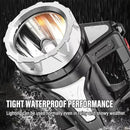 Axya Rechargeable LED Flashlight with Red Light Camping Work Light, Waterproof Searchlight