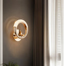 Axyaa Crystal LED Wall Lamp: Modern Nordic Sconces for Living Room, Bedroom