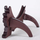Axyaa Double Dragon Ceramic Frame on Wooden Base with Circular Disc