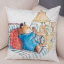 Axyaa Cartoon Bear Cushion Cover - Cute Animal Pillowcase for Sofa and Children's Room