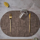 Axyaa Oval Placemats Set - Creative Nordic Kitchen Dining Decor, Christmas Gift Tableware Mats