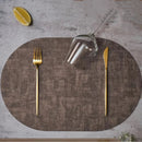 Axyaa Oval Placemats - Set of 4/10: Nordic Kitchen Dining Decor, Christmas Gift Tableware