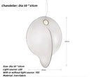 Axyaa Silk Japanese Retro Chandelier - Elegant Curved Design Pendant Lights