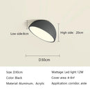 Axyaa LED Semicircular Ceiling Lights for Balcony Bedroom Entrance Creative Lighting Fixtures