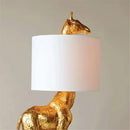 Axyaa Giraffe Resin Table Lamp Decorative Desk Light for Living Room Bedroom