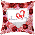 Axyaa Valentine's Day Parchment Pillow Set for Home Sofa, Square Pillowcase