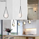 Axyaa Glass Ball Pendant Lamps Modern LED Light Fixtures for Home Decor