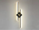 Axyaa LED Copper Line Pipe Wall Sconce with Acrylic Lampshade for Bedroom and Living Room