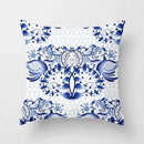 Axyaa Blue Mandala Pattern Pillow Case 45*45cm