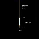 Axyaa Art Deco LED Chandelier in Gold, Black, and Chrome Finishes