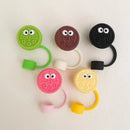 Axyaa Biscuit Silicone Straw Cap for Stanley Water Cups, Large Diameter Reusable Dustproof Plug