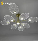 Axyaa Nordic Flush Mount Chandelier for Stylish Ceiling Lighting in Various Rooms