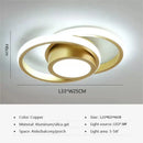 Axyaa Golden LED Ceiling Lamps for Home Decor Aisle Corridor Light Balcony