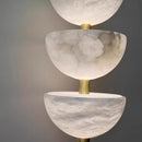 Axyaa Vintage French Marble Copper Wall Lamp