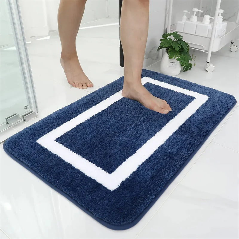 Axyaa Plush Bath Mat: Soft Non-Slip Rug for Bathroom, Bedroom, or Living Room