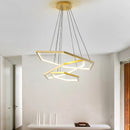 Axyaa Hexagon Pendant Light LED Chandelier Dining Room Ceiling Lamp